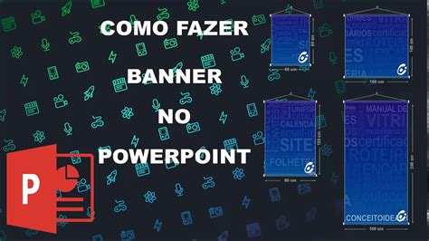 COMO FAZER BANNER NO POWERPOINT - YouTube