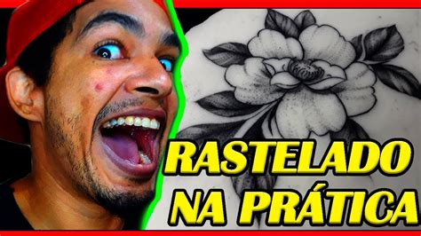 COMO FAZER RASTELADO NA TATUAGEM - YouTube