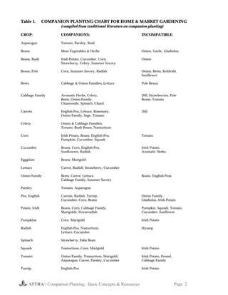 Companion Planting: Basic Concepts and Resources ~ PDF - raincitystudios.com