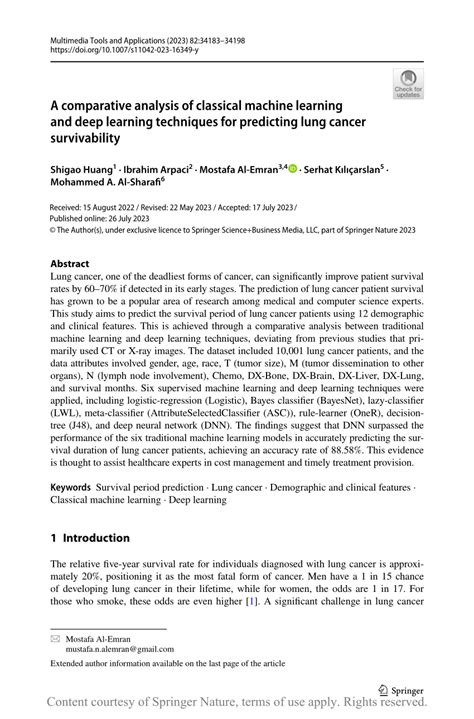 Comparative Analysis of Machine Learning and Classical Statistical ... - coolestguyplanet.net