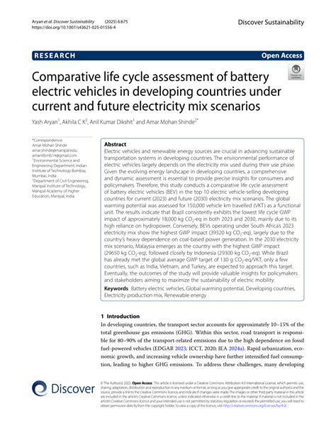 Comparative Life Cycle Assessment of Battery and … - wintechmobiles.com
