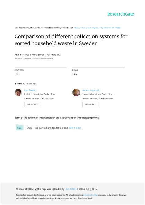 Comparison of different collection systems for sorted household waste ... - raincitystudios.com