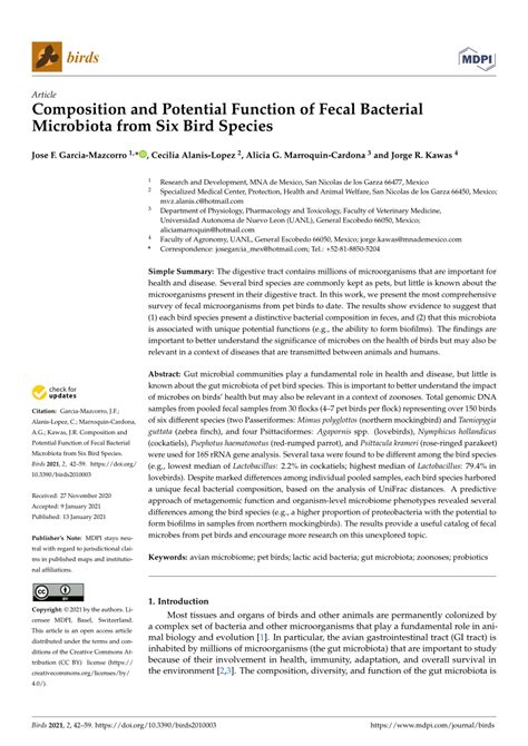 Composition and Potential Function of Fecal Bacterial Microbiota ... - MDPI - muktibox.com