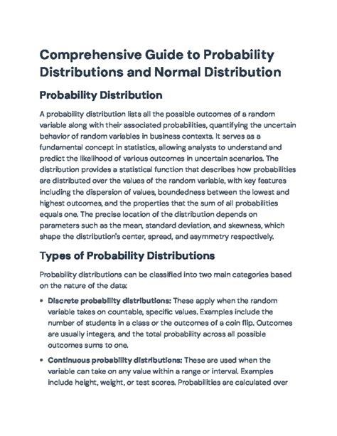 Comprehensive Guide to Probability Distributions in Data ... - coolestguyplanet.net