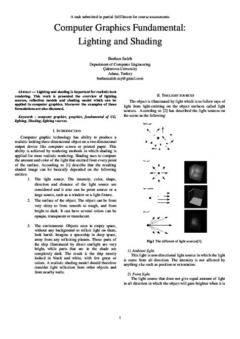 Computer Graphics Fundamental: Lighting and Shading - muktibox.com