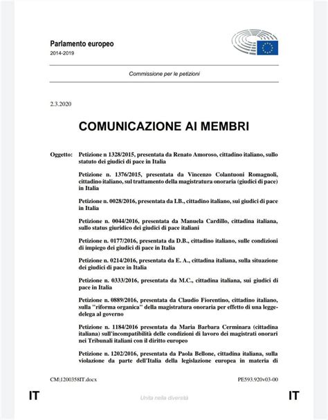 COMUNICAZIONE AI MEMBRI