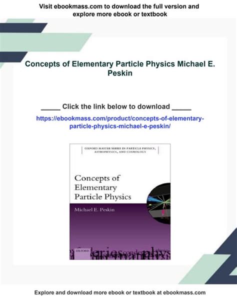 Concepts of Elementary Particle Physics - Oxford University Press
