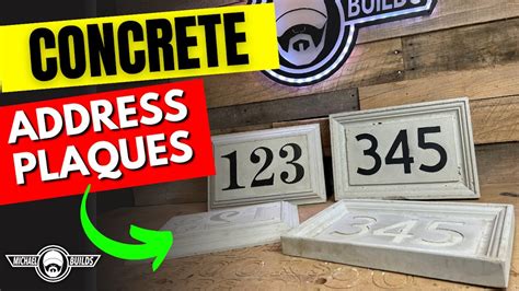 Concrete Address Plaque - Etsy - muktibox.com