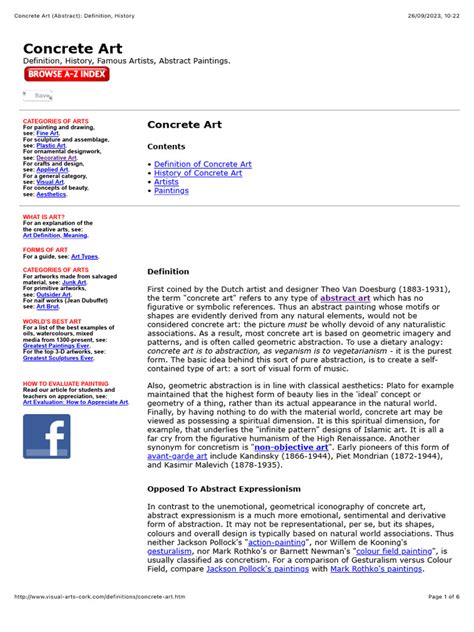 Concrete Art (Abstract): Definition, History - muktibox.com