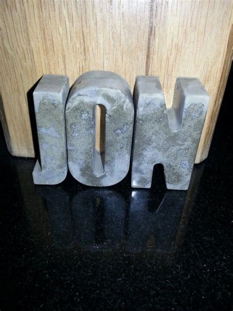 Concrete Cement 3D Letters for Home Decor - muktibox.com