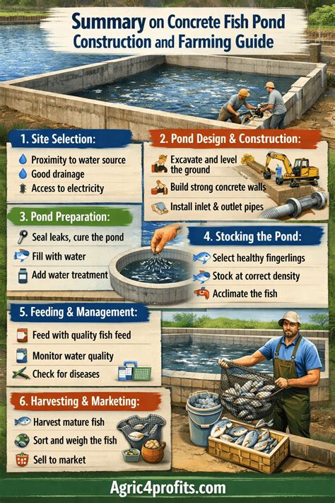 Concrete Fish Pond Construction and Farming Guide - raincitystudios.com