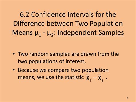 Confidence Intervals for the Difference of Two Population Means - wintechmobiles.com