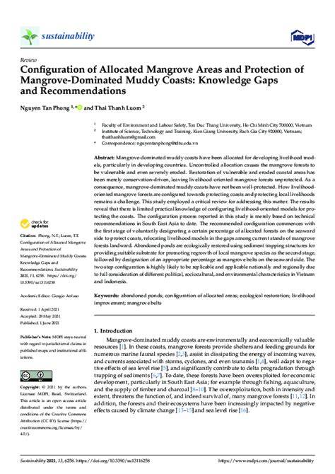 Configuration of Allocated Mangrove Areas and … - raincitystudios.com