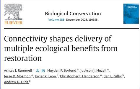 Connectivity shapes delivery of multiple ecological benefits from ... - raincitystudios.com
