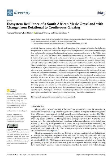 Consequences of conversion of native Mesic grassland to coniferous ... - raincitystudios.com