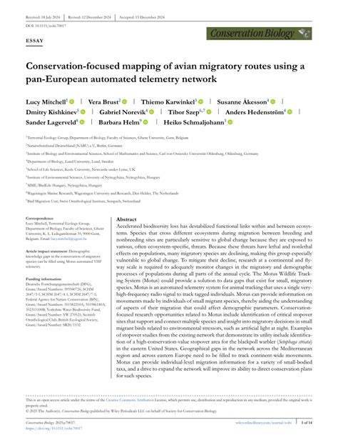 Conservation-focused mapping of avian migratory routes using a pan ... - wintechmobiles.com