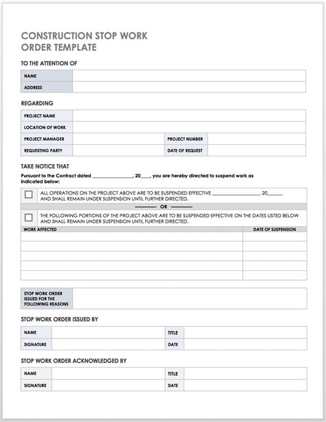 CONSTRUCTION STOP WORK ORDER TEMPLATE - coolestguyplanet.net
