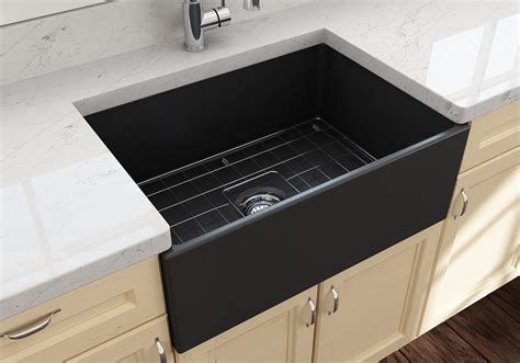 CONTEMPO 27 Farmhouse Apron Front Fireclay 27" Single Bowl Kitchen Sink ...