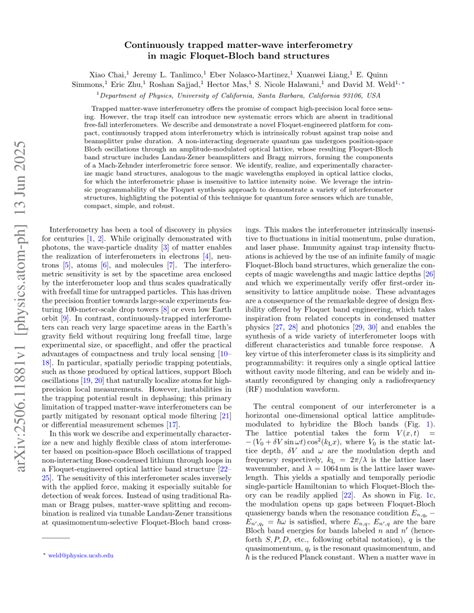 Continuously trapped matter-wave interferometry in magic ... - Nature - wintechmobiles.com