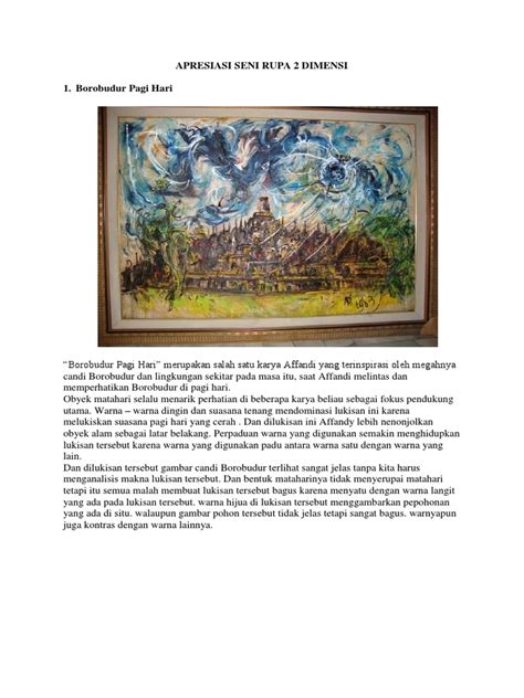 Contoh Apresiasi Seni - muktibox.com