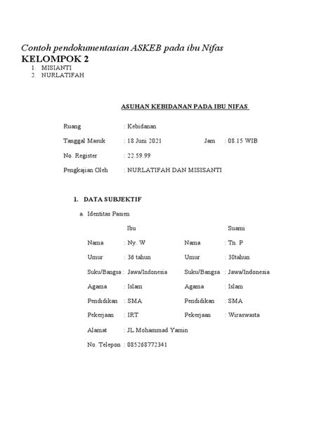 contoh askeb ibu nifas - elchoricharrua.com