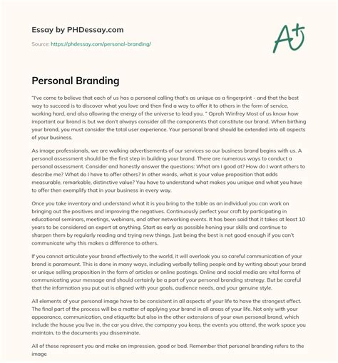 contoh essay personal branding - elchoricharrua.com