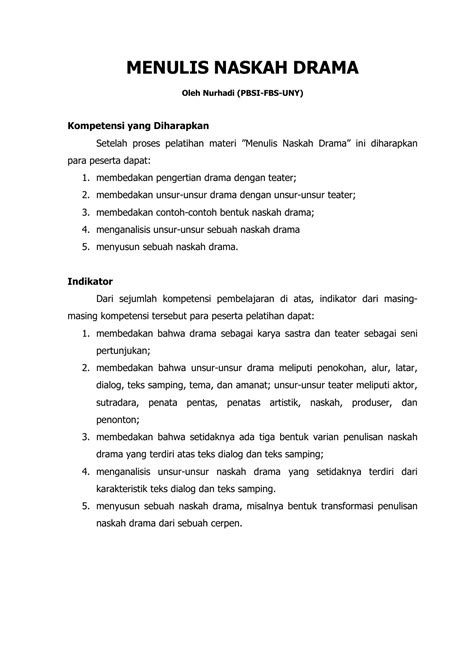 Contoh Naskah Drama Tragedi - Google Groups - muktibox.com