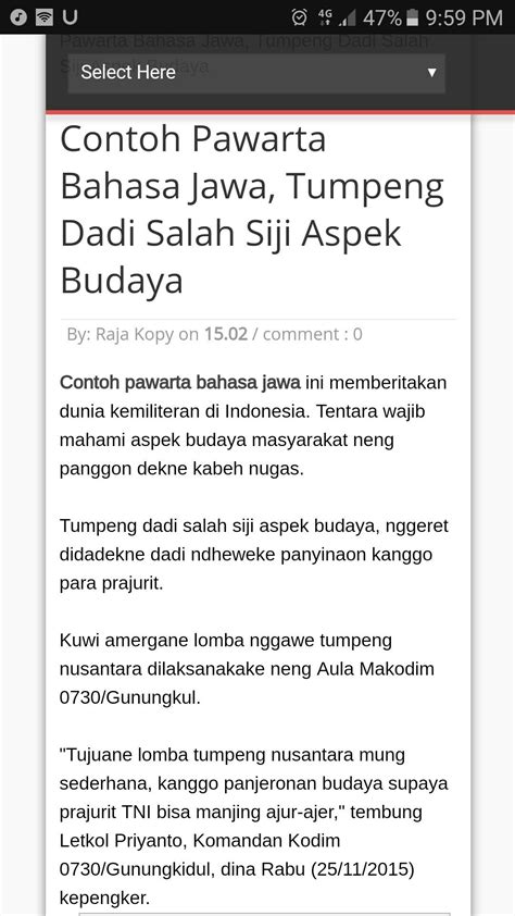 contoh pawarta - elchoricharrua.com