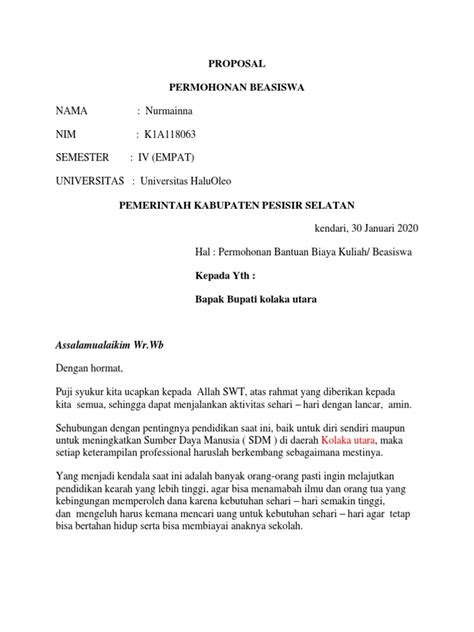 contoh proposal pengajuan beasiswa - elchoricharrua.com