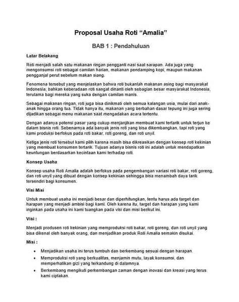 Contoh Proposal Usaha Clothing (Download DOC) - coolestguyplanet.net