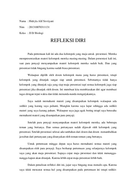 contoh refleksi singkat - elchoricharrua.com