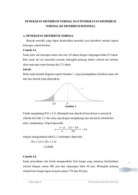 Contoh Soal Distribusi Normal dan Pembahasan | PDF - wintechmobiles.com