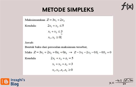 Contoh Soal Metode Simpleks - wintechmobiles.com