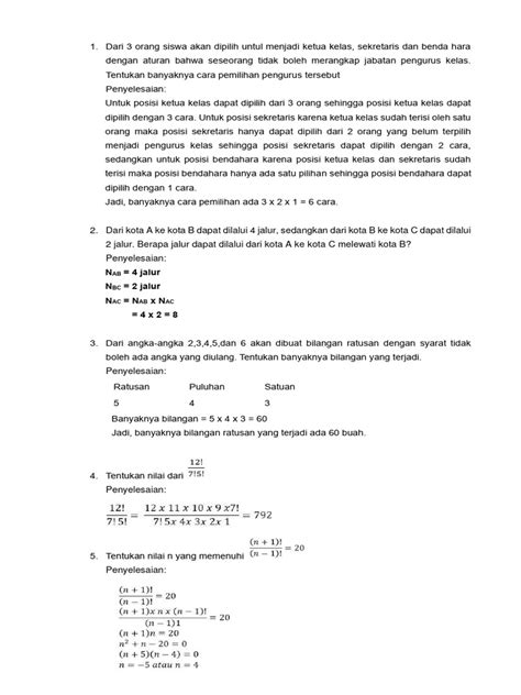 Contoh Soal Peluang Kelas 12 dan Pembahasan | PDF - wintechmobiles.com