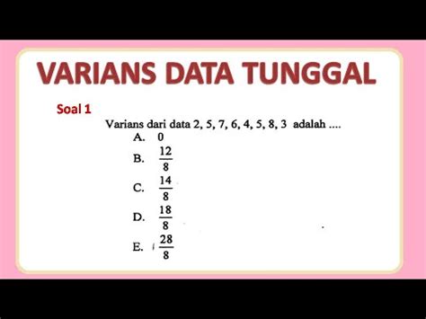 contoh soal ragam data tunggal - elchoricharrua.com