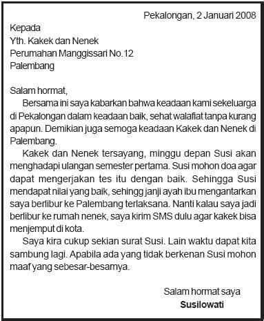 Contoh Surat untuk Nenek - muktibox.com