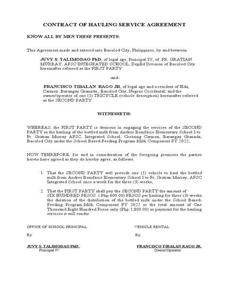 Contract For Hauling Services | US Legal Forms - raincitystudios.com