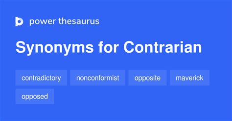 CONTRARIAN in Thesaurus: 100+ Synonyms & Antonyms for …