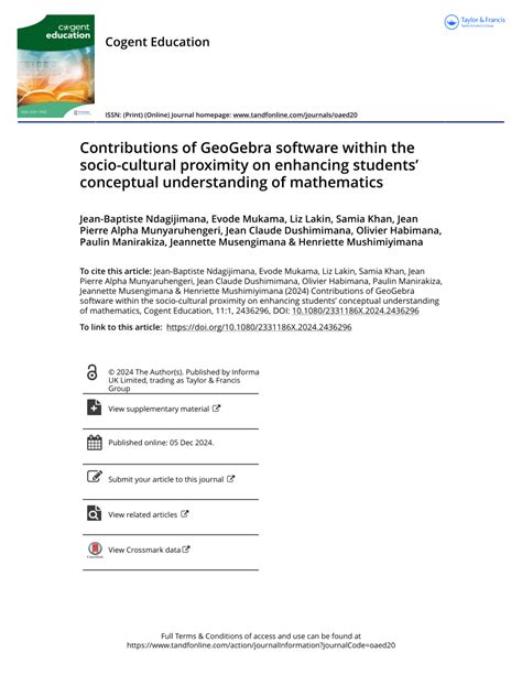 Contributions of GeoGebra software within the socio-cultural proximity ... - wintechmobiles.com