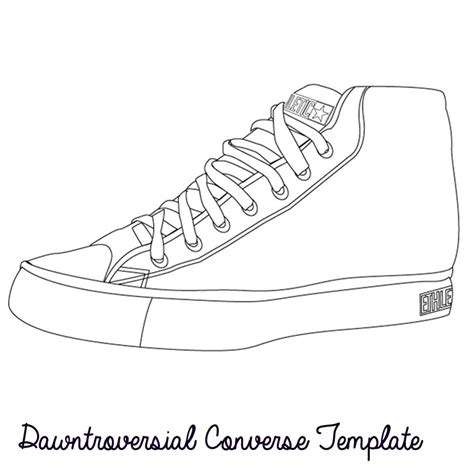 CONVERSEATION STARTER! Design Your Own Shoe template, Design your