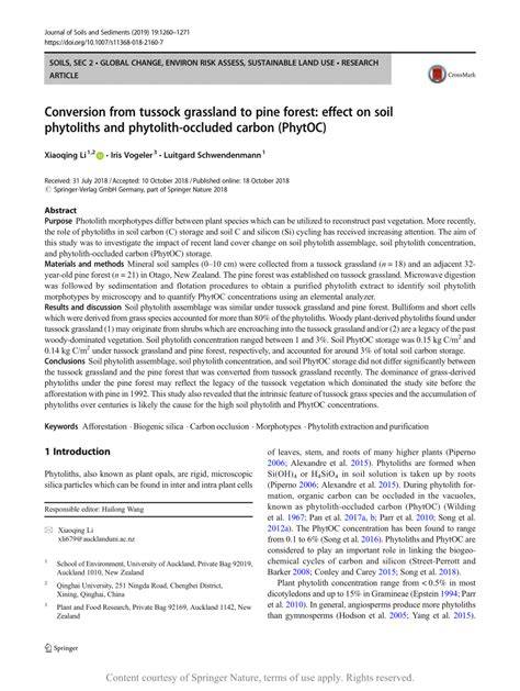 Conversion from tussock grassland to pine forest: effect on soil ... - raincitystudios.com