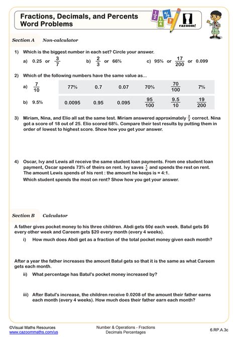 Convert between percents, fractions and decimals: word problems - IXL - wintechmobiles.com