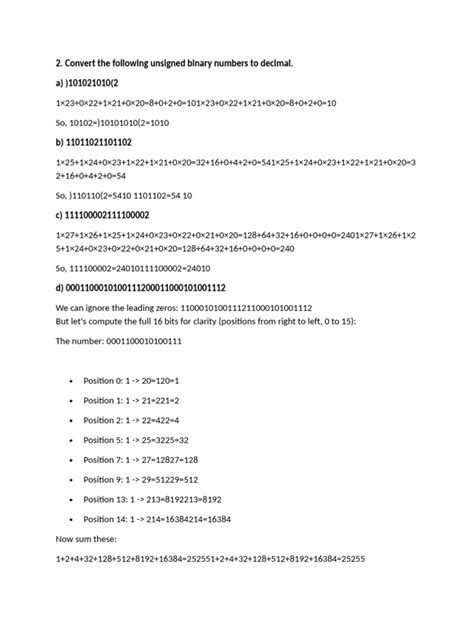Convert the following unsigned binary numbers to decimal, octal ... - wintechmobiles.com