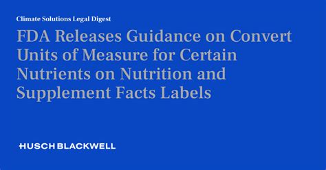 Convert Units of Measure for Nutrients on Nutrition Facts Labels - wintechmobiles.com