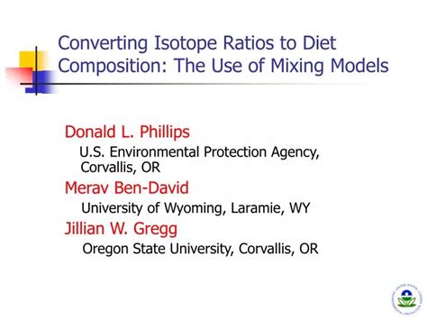 Converting isotope values to diet composition: the use of mixing models - wintechmobiles.com