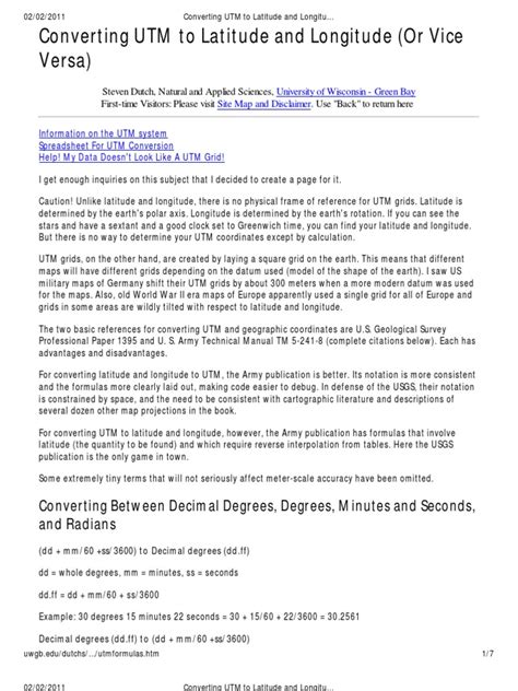 Converting UTM to Latitude and Longitude (Or Vice Versa) - wintechmobiles.com