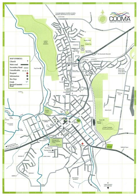 COOMA Street Map, NSW