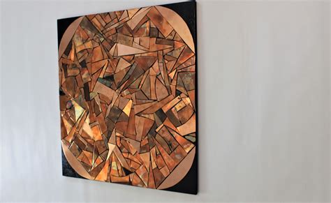 Copper Abstract Wall Art - Etsy - muktibox.com
