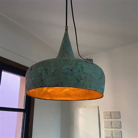 Copper Oxidized Pendant Light - Etsy - muktibox.com