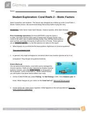 CoralReefs2SE 1 .docx - Name: Date: Student Exploration: Coral Reefs … - muktibox.com